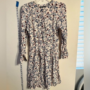 Oodji Collection Women's Belted Viscose Dress in Flowing Fabric Size Medium‎